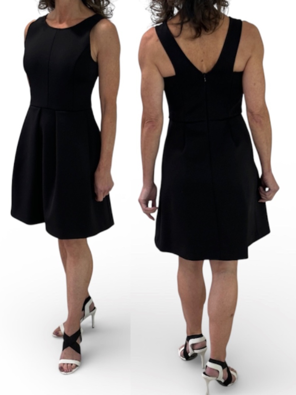 Madewell Fit & Flare Scuba Mini Dress - Black Size 0